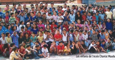 Les enfants de l’école “ Chantal Mauduit Academy “ ‐ Kathmandu ‐ Népal 2007