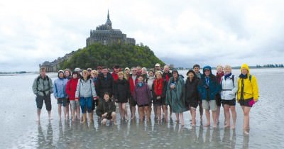 Une rando les pieds dans l’eau au Mont St-Michel 2009