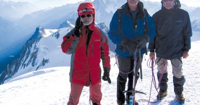 Deux “Namastiens” au sommet du Mt-Blanc 2009